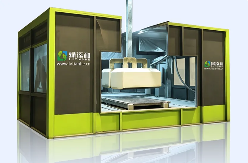 Intelligent spraying booth
